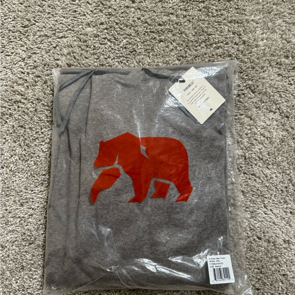 Puremeso Basic Hoodie Athletic Grey - Medium